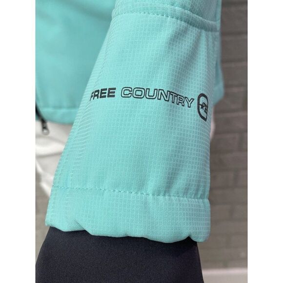 Free Country Aqua Front Zip Jacket with Faux Fur Liner Size M - Picture 5 of 11